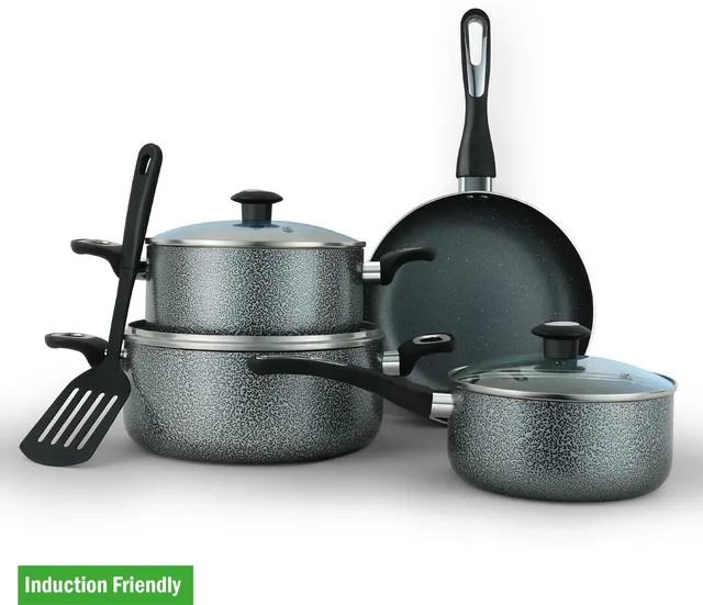IMPEX NCB7108 Induction Bottom Non-Stick Coated Cookware Set