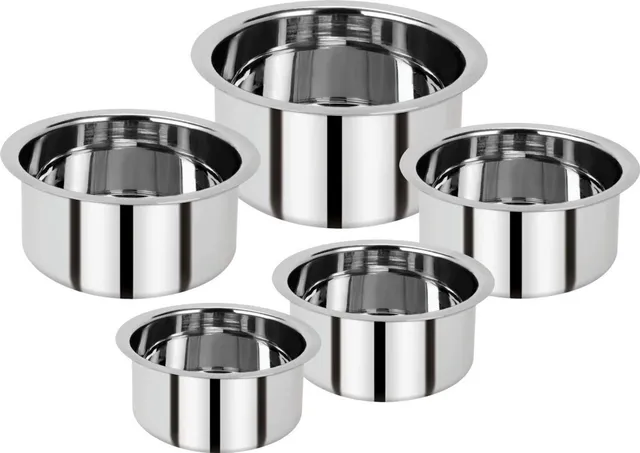 Smmart RajLaxmi Patila/Bhagona/Tope jo (500ml to 1500ml) Cookware Set
