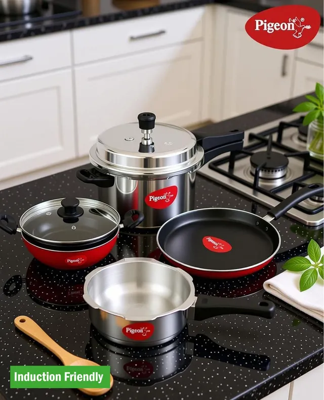 Pigeon Induction Bottom Non-Stick Coated Cookware Set