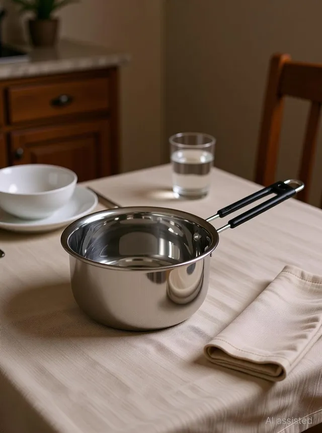 RBGIIT Steel Bottom Kitchen Serving Cooking Bowl biryani, rice Handi/Pot/Patila Cookware Set