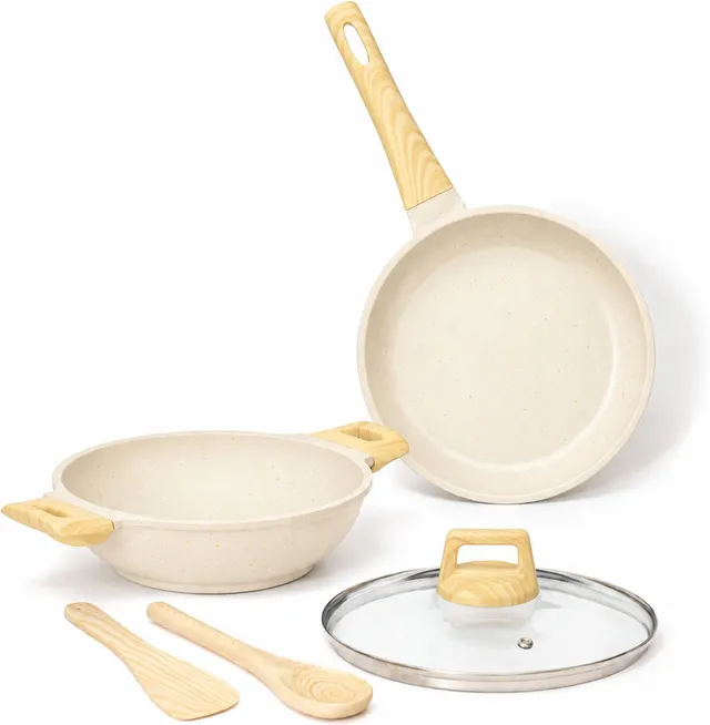 Kreme CeraStone Granite Induction Bottom Non-Stick Coated Cookware Set