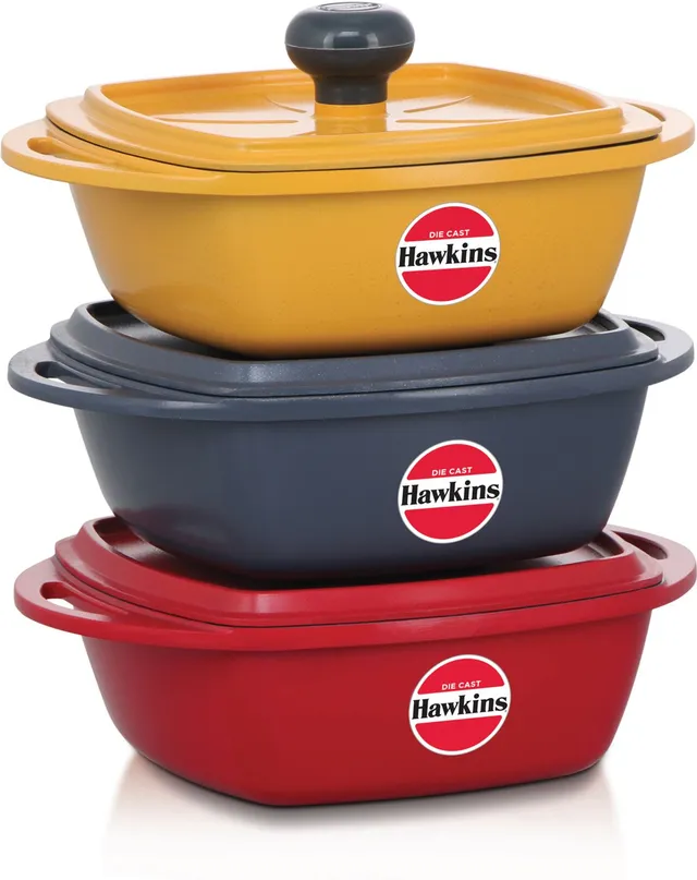 Hawkins Kitchen Gift Pack 2023 (23DGP) 750 ml Die Cast Mini Casseroles Non-Stick Coated Cookware Set