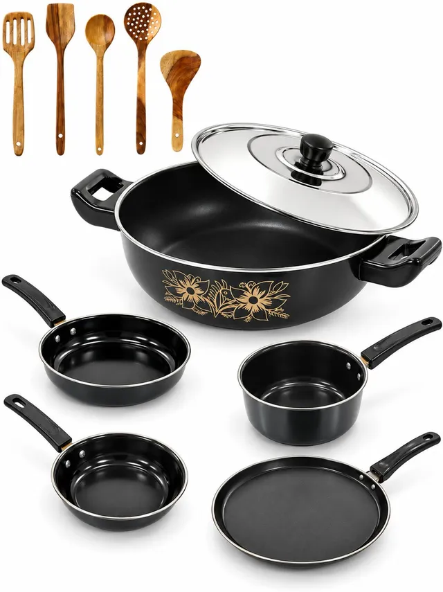 Kashvi Induction Bottom Non-Stick Coated Cookware Set