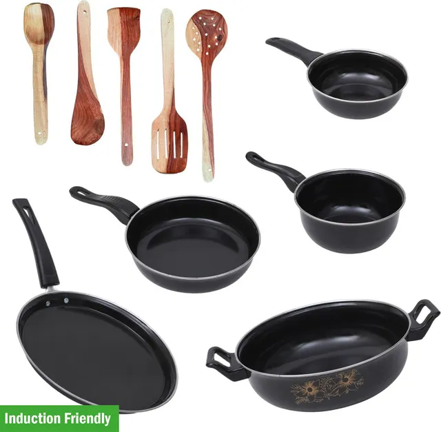 cookpro Brand New Kitchen Cookware Set of 10 Pcs- Induction Bottom Non-Stick Coated Cookware Set