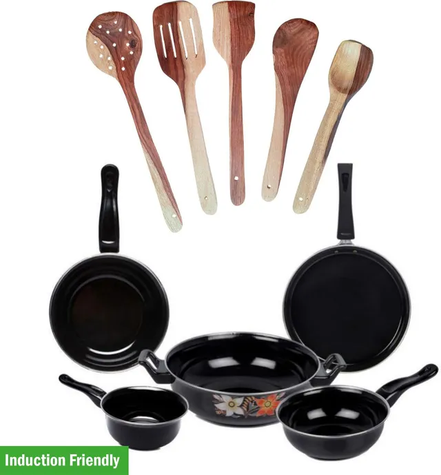 cookpro Prime Quality Cookware Set | 10 pcs of Induction Bottom Non-Stick Coated Cookware Set