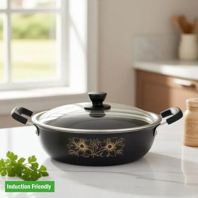 Kashvi NEW25_k1 Induction Bottom Non-Stick Coated Cookware Set