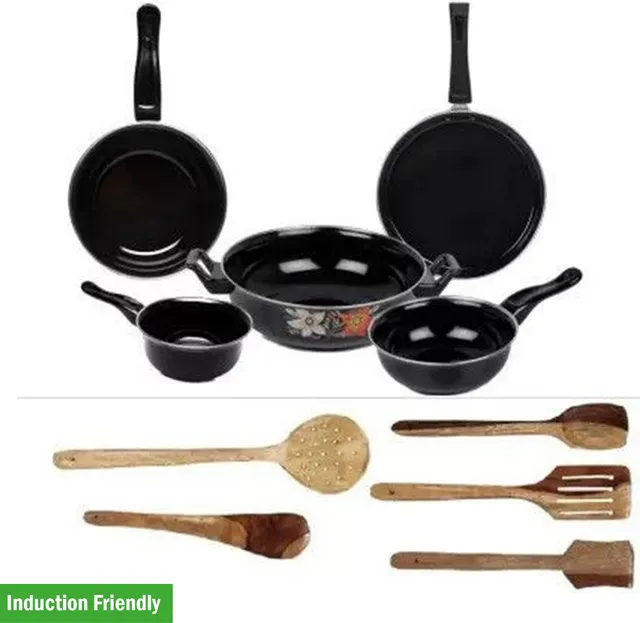 Maharajee by Maharajee Induction Bottom Non-Stick Coated Cookware Set
