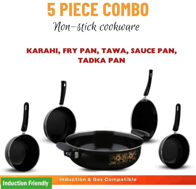 Kashvi Premium Kitchen Cookware Set Induction Bottom Cookware Set