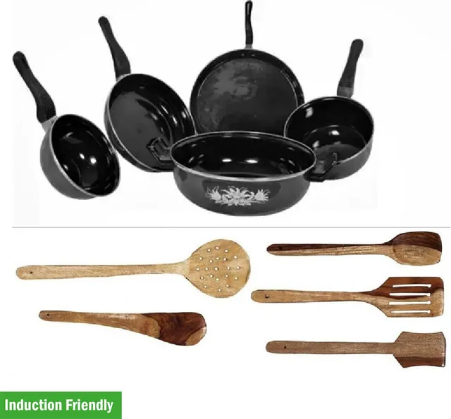 Kashvi Induction Bottom Non-Stick Coated Cookware Set