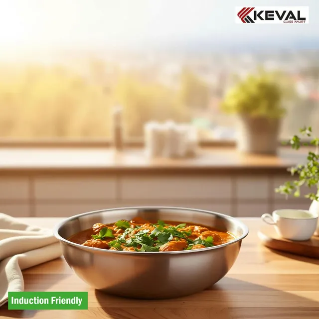 KEVAL TRIPLY TASARA 16 Induction Bottom Non-Stick Coated Cookware Set