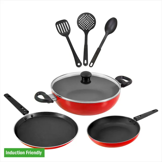 Butterfly Rapid Kitchen Combo Pack Induction Bottom Non-Stick Coated Cookware Set