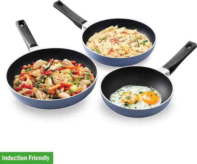 Hawkins Quik Frying Pan Set, Kitchen Gift Pack (IQFS) Induction Bottom Non-Stick Coated Cookware Set