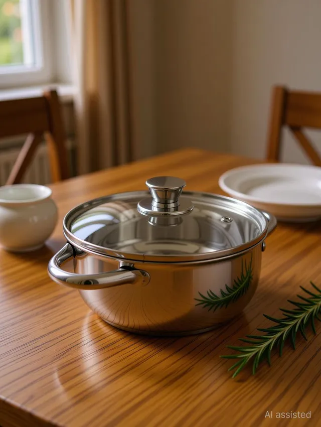 RBGIIT Bowl With Glass Lids Serving Decorative Dinner Lunch Serve Bowl With Lids Cookware Set