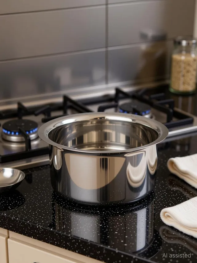 KEVAL 22 Gauge Flat Bottom Tope, 1950 ml, Superior Heat Retention Cookware Set