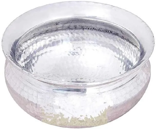 AR Enterprise Premium Punjabi Sipri/Handi for Cooking Size : Large Handi 5 L (Aluminium) Cookware Set