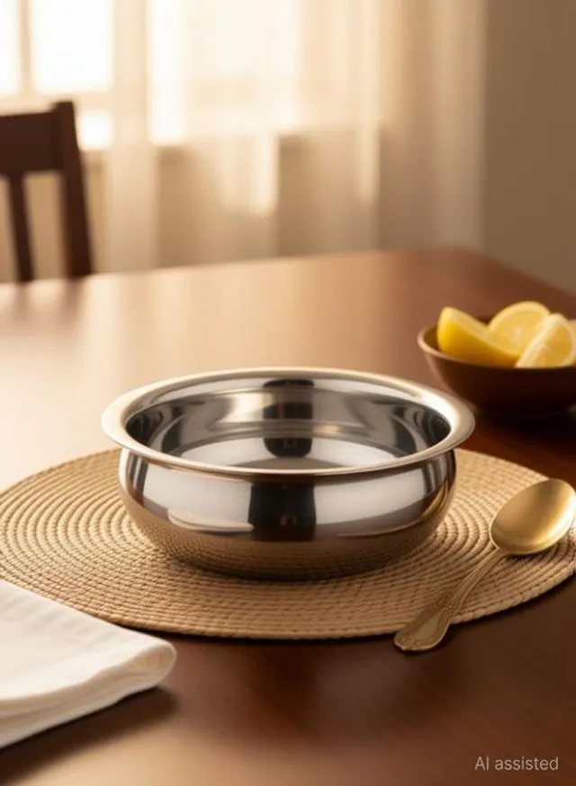 Yamuna stainless steel bottom urli design handi 5 set Cookware Set