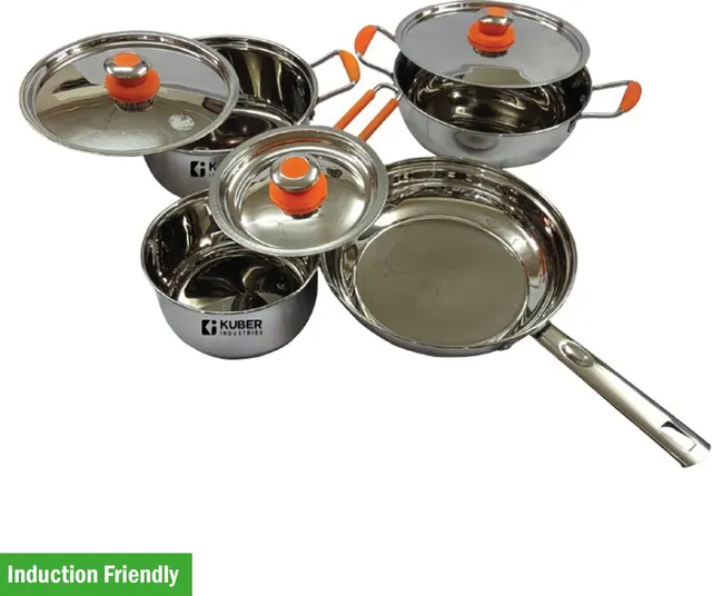 KUBER INDUSTRIES Induction Bottom Cookware Set
