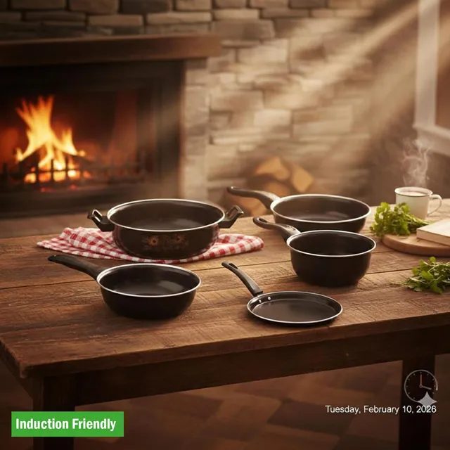 SILVOSWAN Nonstick Set Induction Bottom Non-Stick Coated Cookware Set
