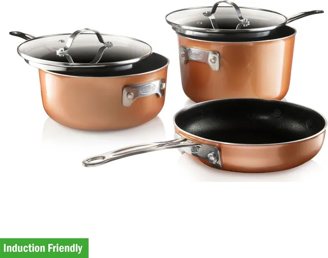 GOTHAM STEEL Induction Bottom Non-Stick Coated Cookware Set