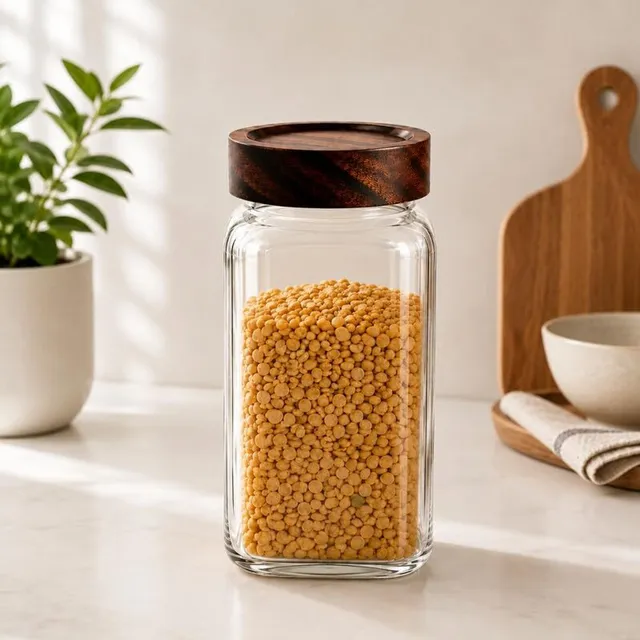 House It! Glass Grocery Container  - 1600 ml
