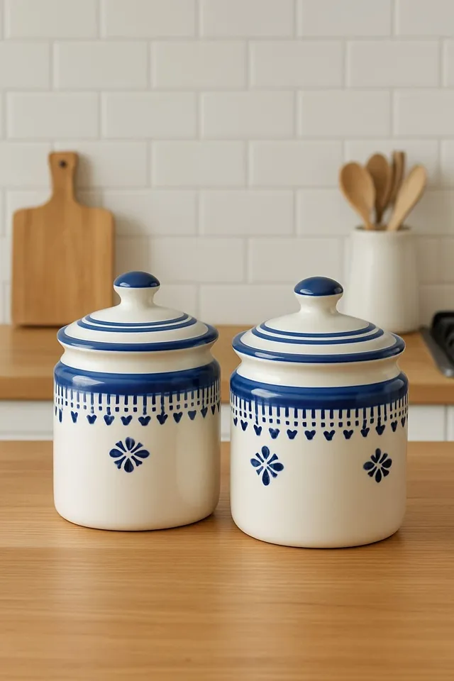 CBcart Ceramic Pickle Jar  - 500 ml