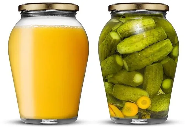 RUTVIHK Glass Grocery Container  - 1000 ml