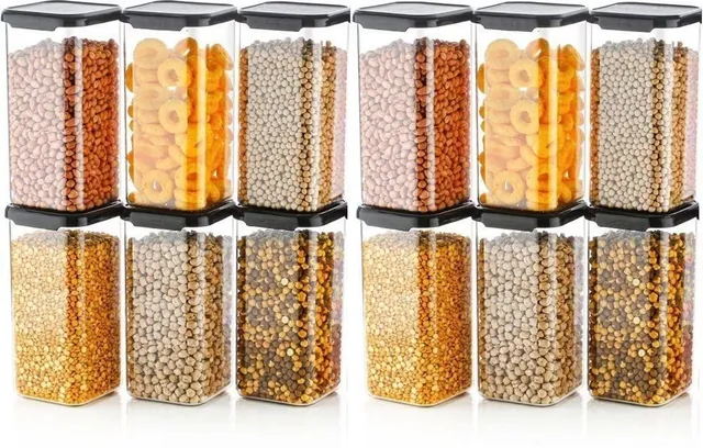 Qozzby Plastic Grocery Container  - 1500 ml