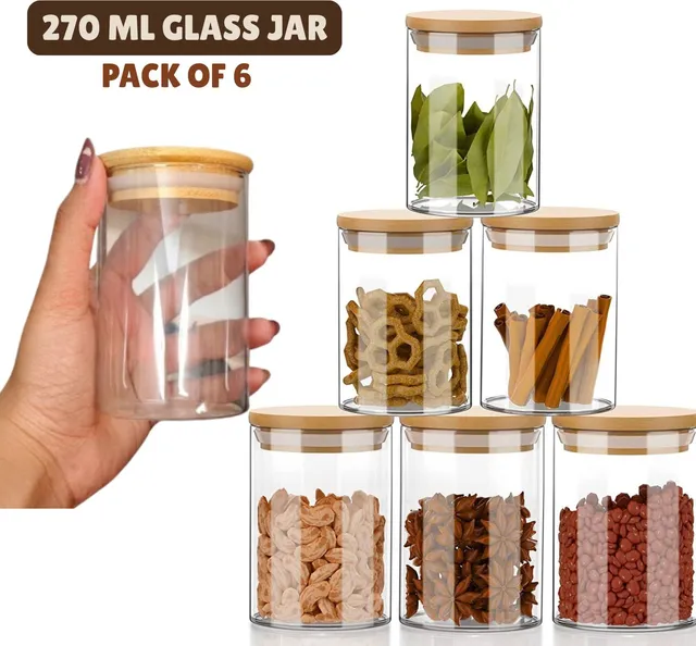 MOOZICO Glass Grocery Container  - 270 ml