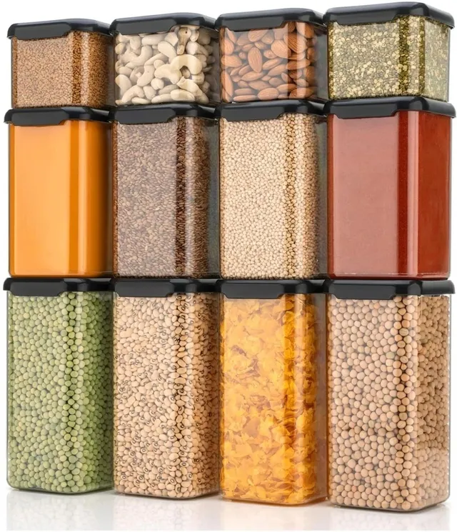 Linear Plastic Grocery Container  - 550 ml, 1200 ml, 1600 ml