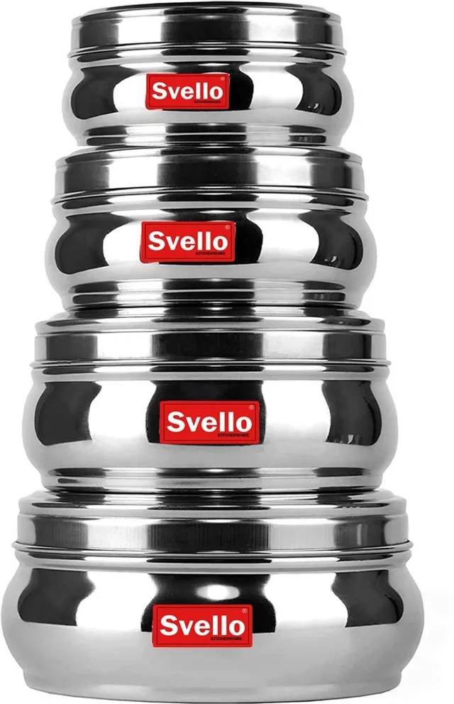 Svello Stainless Steel Utility Container  - 200 ml, 400 ml, 650 ml, 950 ml