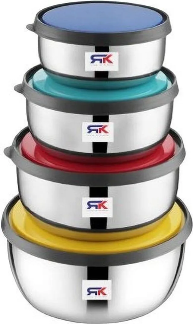 RK Stainless Steel Cookie Jar  - 375 ml, 625 ml, 1000 ml, 1375 ml