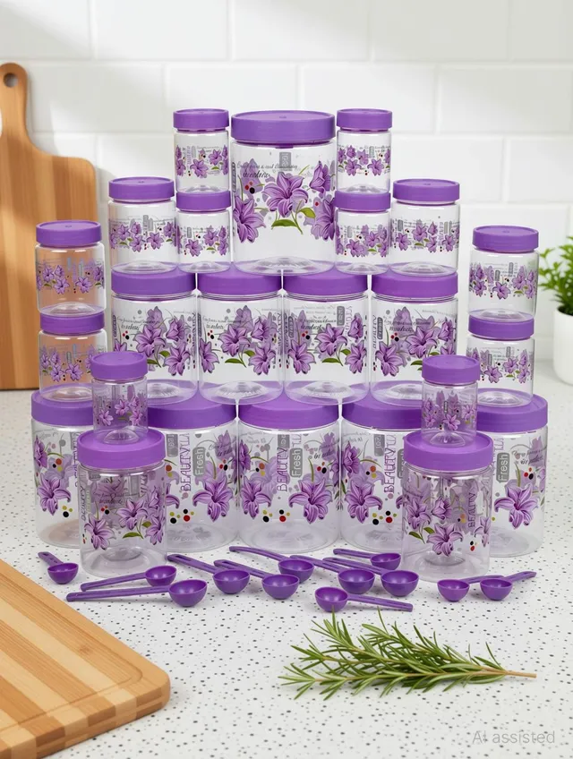 BMV Plastic Grocery Container  - 250 ml, 350 ml, 650 ml, 1200 ml