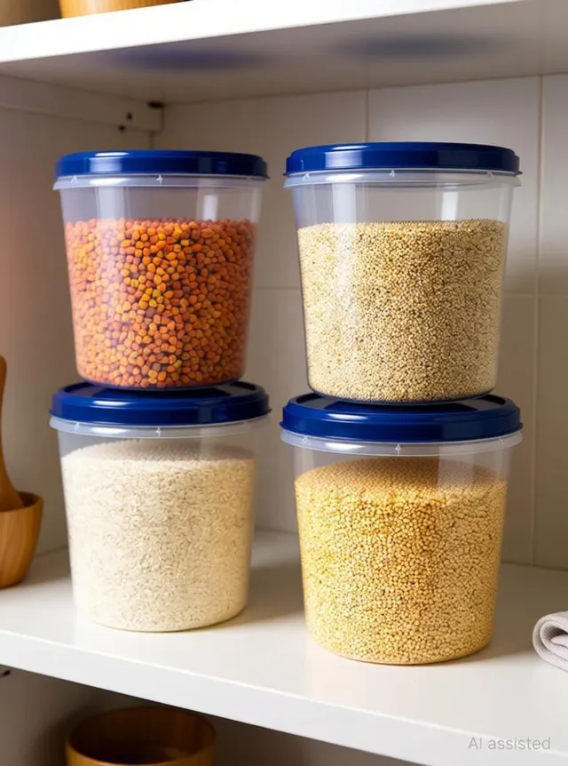 AK HUB Plastic Grocery Container  - 5000 ml