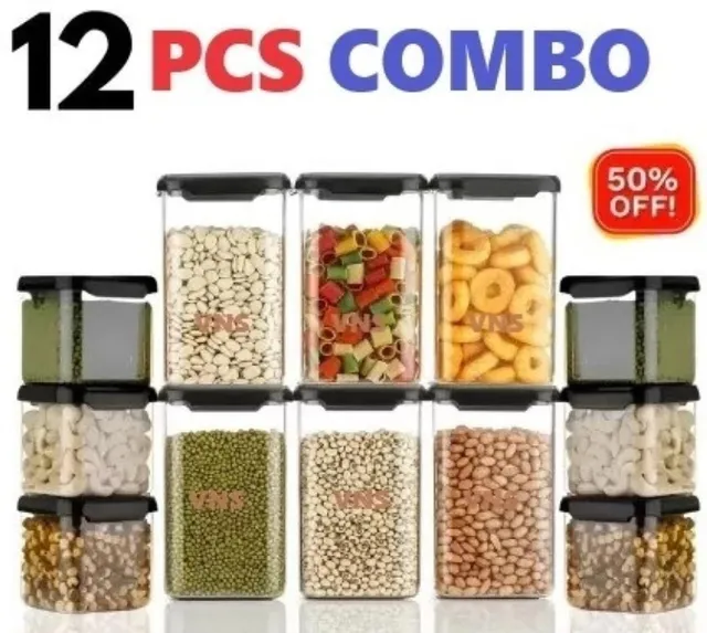 SEQUENCE Plastic Grocery Container  - 1100 ml, 500 ml