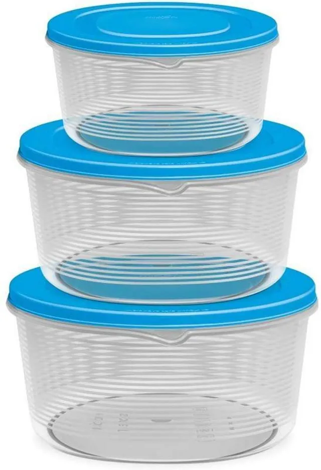 MILTON Plastic Grocery Container  - 3000 ml, 2000 ml, 1000 ml