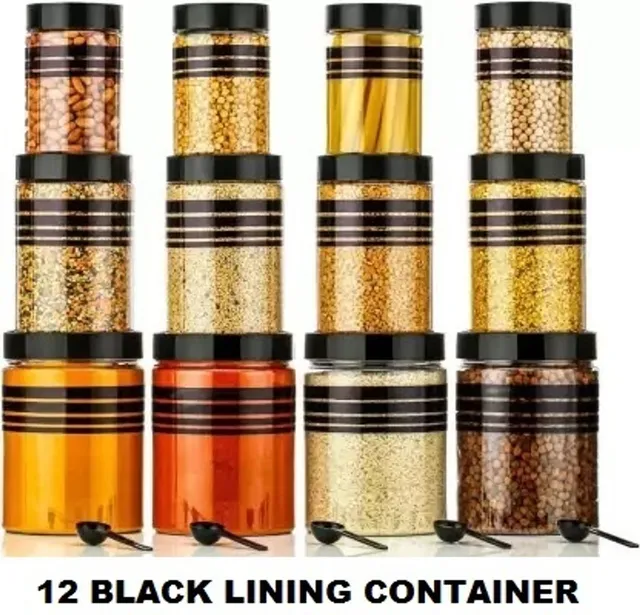 Serenity Plastic Grocery Container  - 1200 ml, 650 ml, 350 ml
