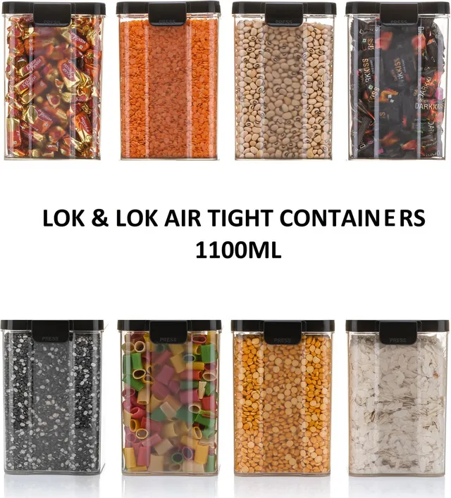 DEW MAT Plastic Grocery Container  - 1100 ml