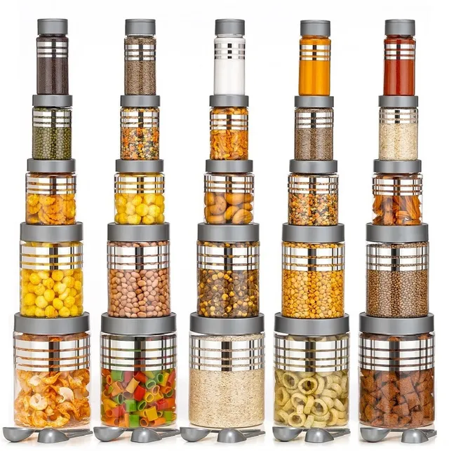 Serenity Plastic Grocery Container  - 1200 ml, 650 ml, 350 ml, 250 ml, 110 ml