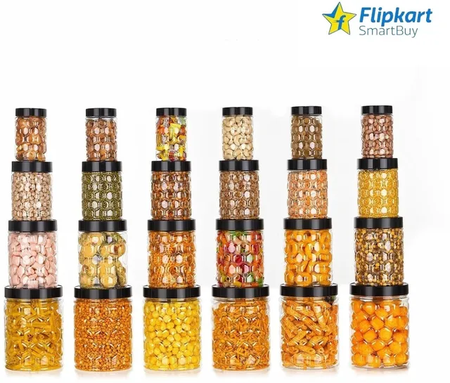 Flipkart SmartBuy Plastic Grocery Container  - 1200 ml, 650 ml, 350 ml, 250 ml