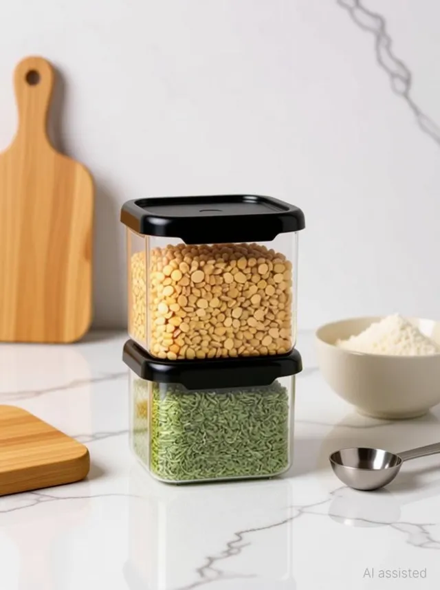 Kokailkitchen Plastic Grocery Container  - 550 ml