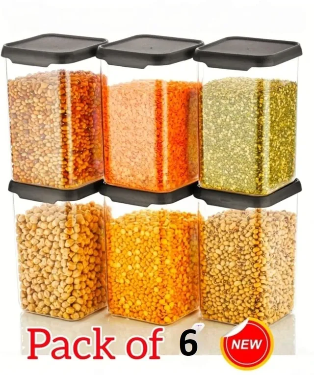 4 SACRED Plastic Grocery Container  - 1100 ml