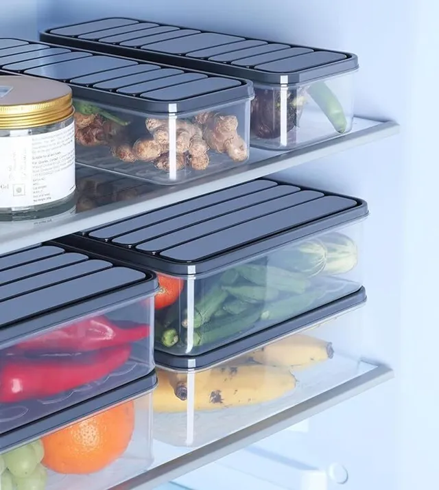 QOQ Plastic Fridge Container  - 1200 ml