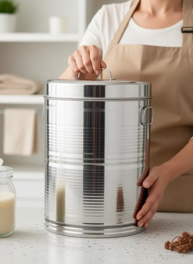 Sonanshi Steel Grocery Container  - 17 L