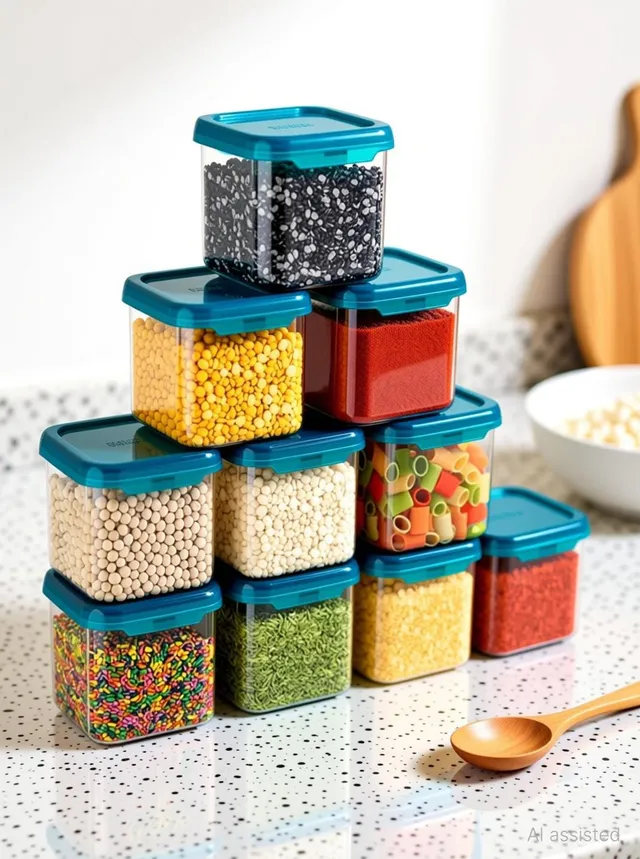 SARAZA Plastic Grocery Container  - 550 ml