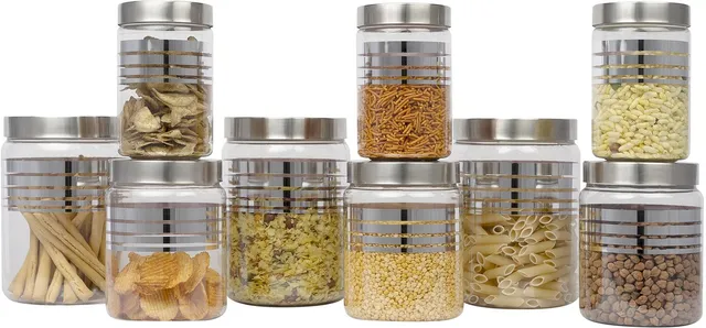 G-PET Steel Grocery Container  - 2000 ml, 1000 ml, 750 ml