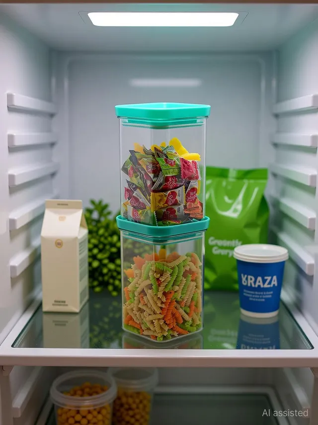 SARAZA Plastic Grocery Container  - 1100 ml