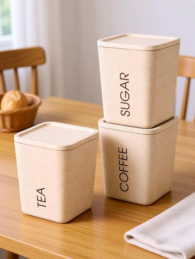 FORWAY Plastic Tea Coffee & Sugar Container  - 800 ml