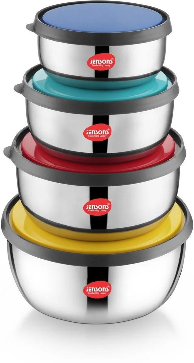 Jensons Steel Cookie Jar  - 1375 ml, 1000 ml, 625 ml, 375 ml