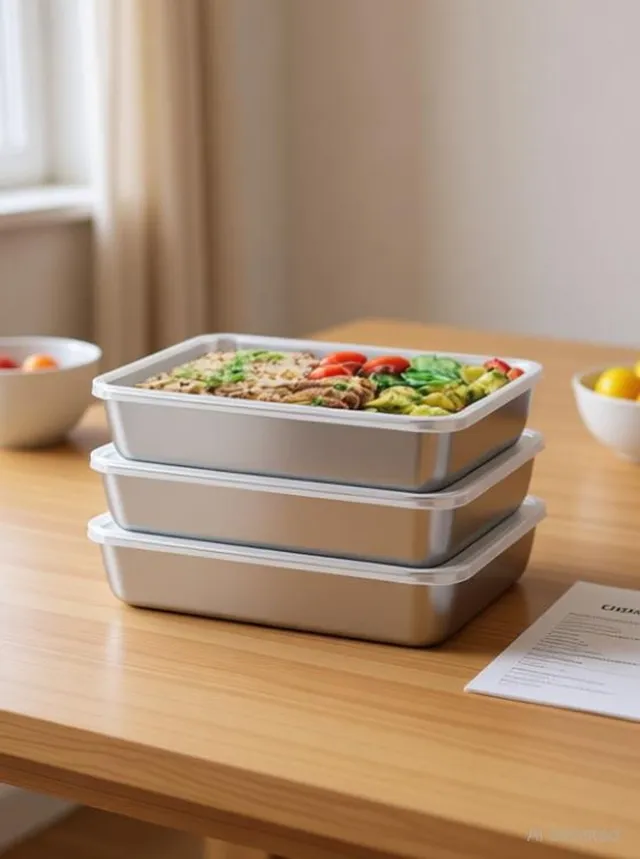 clicklance Stainless Steel Fridge Container  - 2 L