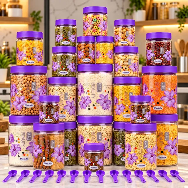BELLERBIRD Plastic Grocery Container  - 250 ml, 350 ml, 650 ml, 1200 ml